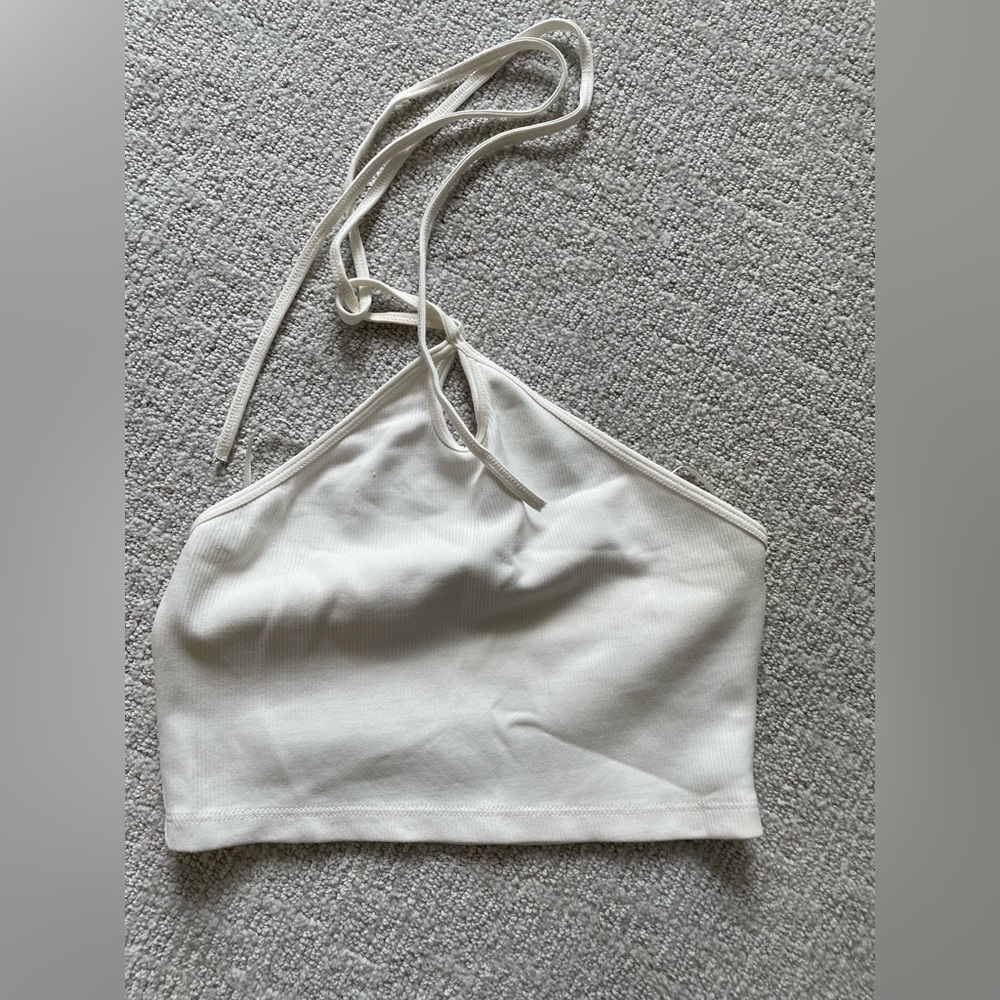 Zara white halter top